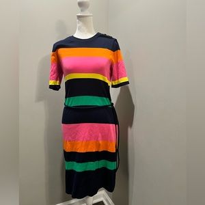 Ralph Lauren Cotton Knit Multi-color Dress